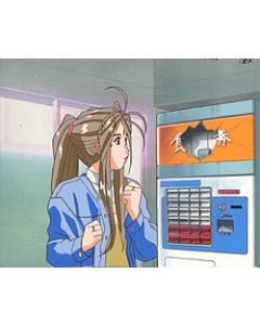 AMG-220 Belldandy with matching background AMG OVA anime cel!! - $239.99
