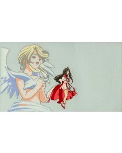 AMG-264 Skuld with her Angel ( Ah My Goddess Movie anime cel ) 