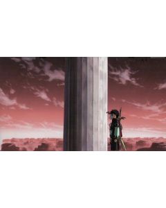 AMG-555 Morrigan & her lover walking towards the Judgement gate COPY BACKGROUND - Ah My Goddess Movie anime cel $39.99