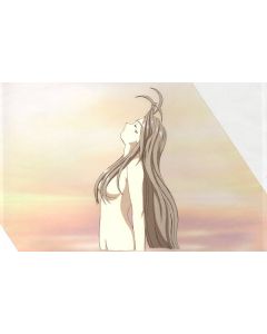 AMG-558 Naked Belldandy coming up out of water during Dream Sequence OVERSIZED PAN CEL - Ah My Goddess Movie anime cel $799.99