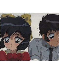 CCD-025 - Utako & Akira blushing!! - CLAMP Campus Detectives anime cel $69.99