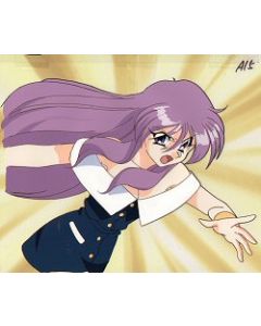 DirtyPairF-05 Yuri with background - Diry Pair Flash anime cel $129.00