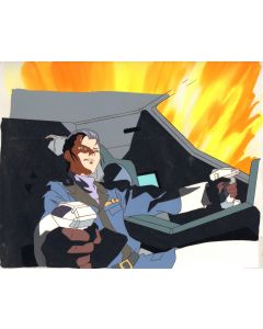 GundamX-32 - Gundam X Oversized pan anime cel (With production background)
