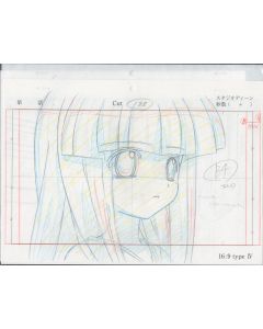 Higurashi-06 - Higurashi anime genga sketch (2 Layouts + 3 gengas)