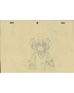 Higurashi-07 - Higurashi anime genga sketch (1 genga)