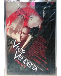 V FOR VENDETTA  US Advance DS Theatrical Movie Poster (28" x 40")