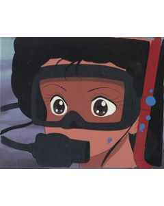 KOR-150z Madoka scuba diving - KOR anime cel $650