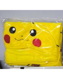 Authentic Pokemon Pikachu 3-Way Blanket / Cushion / Shawl with Hoodie