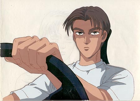 InitialD-03 - Initial D anime cel matching background