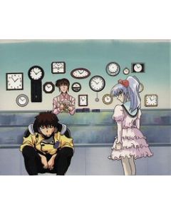 Nadesico-143 - Ruri   anime cel w/matching background