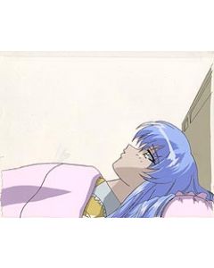 Nadesico-070 Ruri in bed  anime cel 