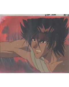 RRKenshin-147 - Ru Rouni Kenshin  anime cel - Sanosuke With background