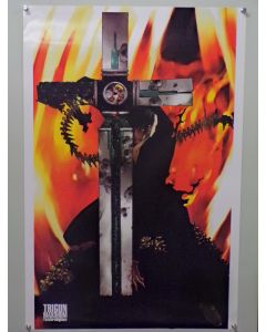 TrigunMax-Wolfwood01-POS - Trigun Maximum Limited Edition poster(24" x 36") Wolfwood/Fire (VF-NM condition)